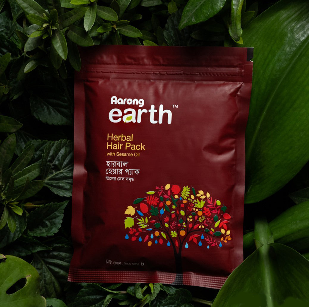 Aarong Earth Herbal Hair Pack With Sesame Oil (100gm)