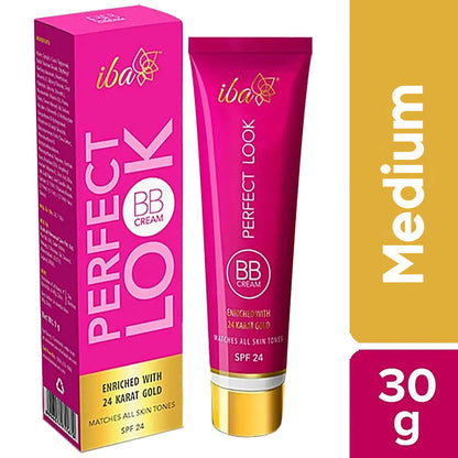 Iba Perfect Look BB Cream With 24 Karat Gold (30gm) - Medium
