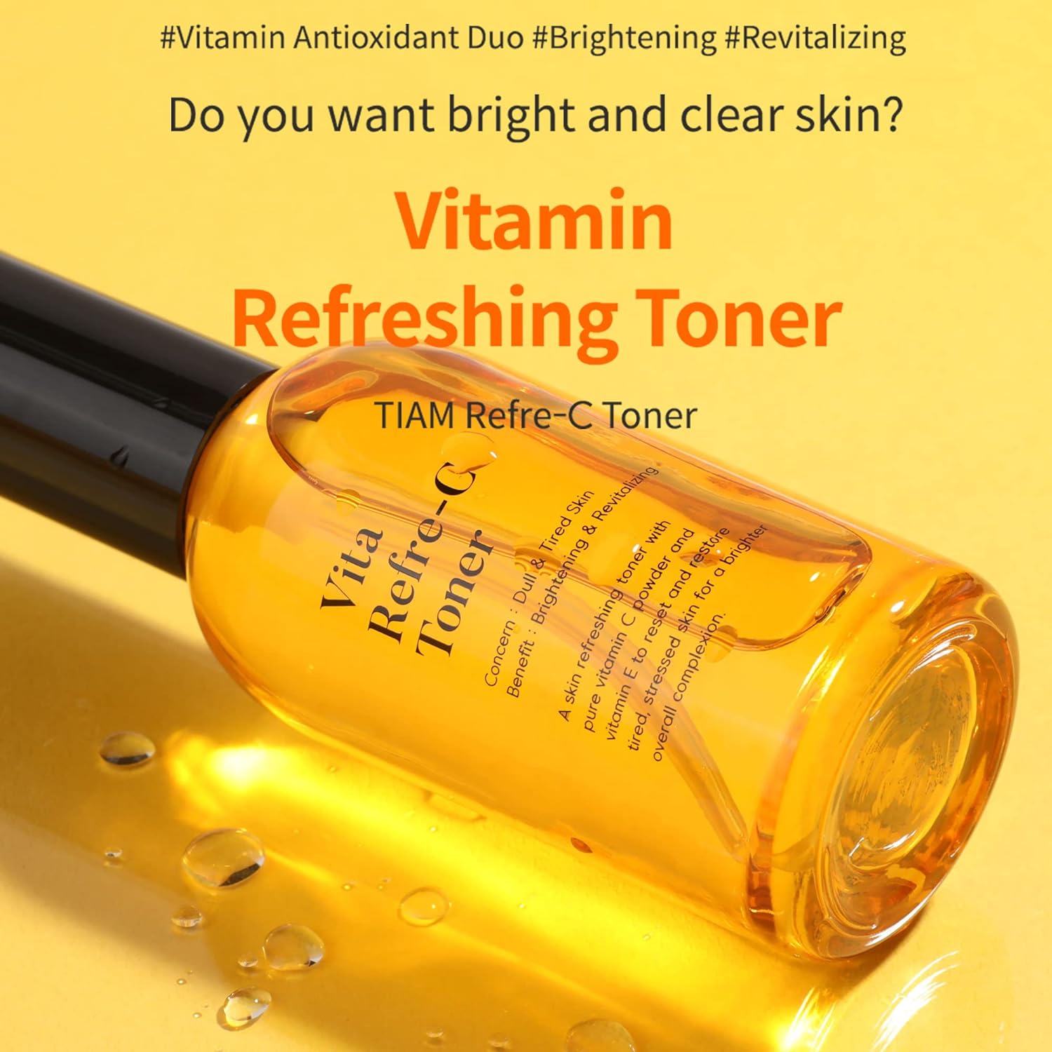 TIAM Vita Refre-C Toner Pure Vitamin C and Vitamin E Toner (100ml)