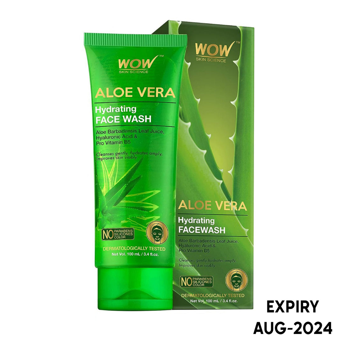 Wow Skin Science Aloe Vera Hydrating Face Wash (100ml)