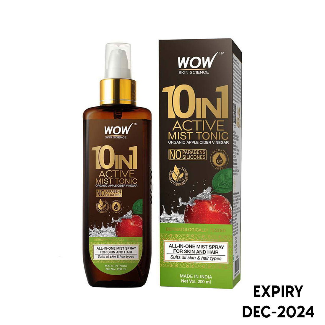 Wow Skin Science 10 in 1 Miracle Apple Cider Mist Tonic (200ml)