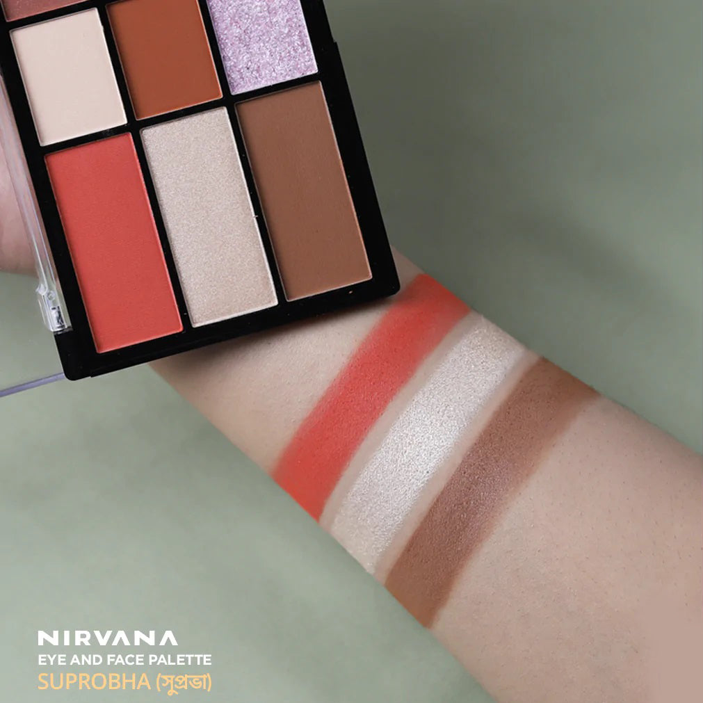 Nirvana Color Eye Shadow Palette - Suprobha (27gm)