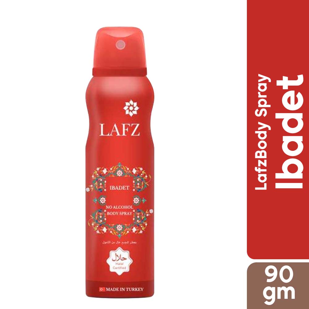 LAFZ Halal Body Spray (90gm) Sadakat &amp; Ibadet - B1G1