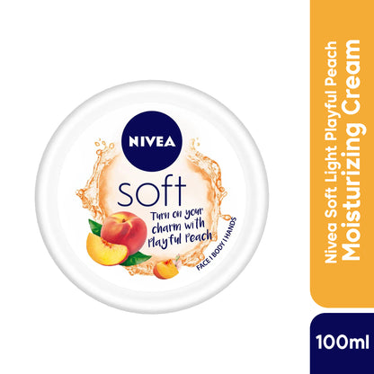 Nivea Soft Light Playful Peach Moisturizing Cream