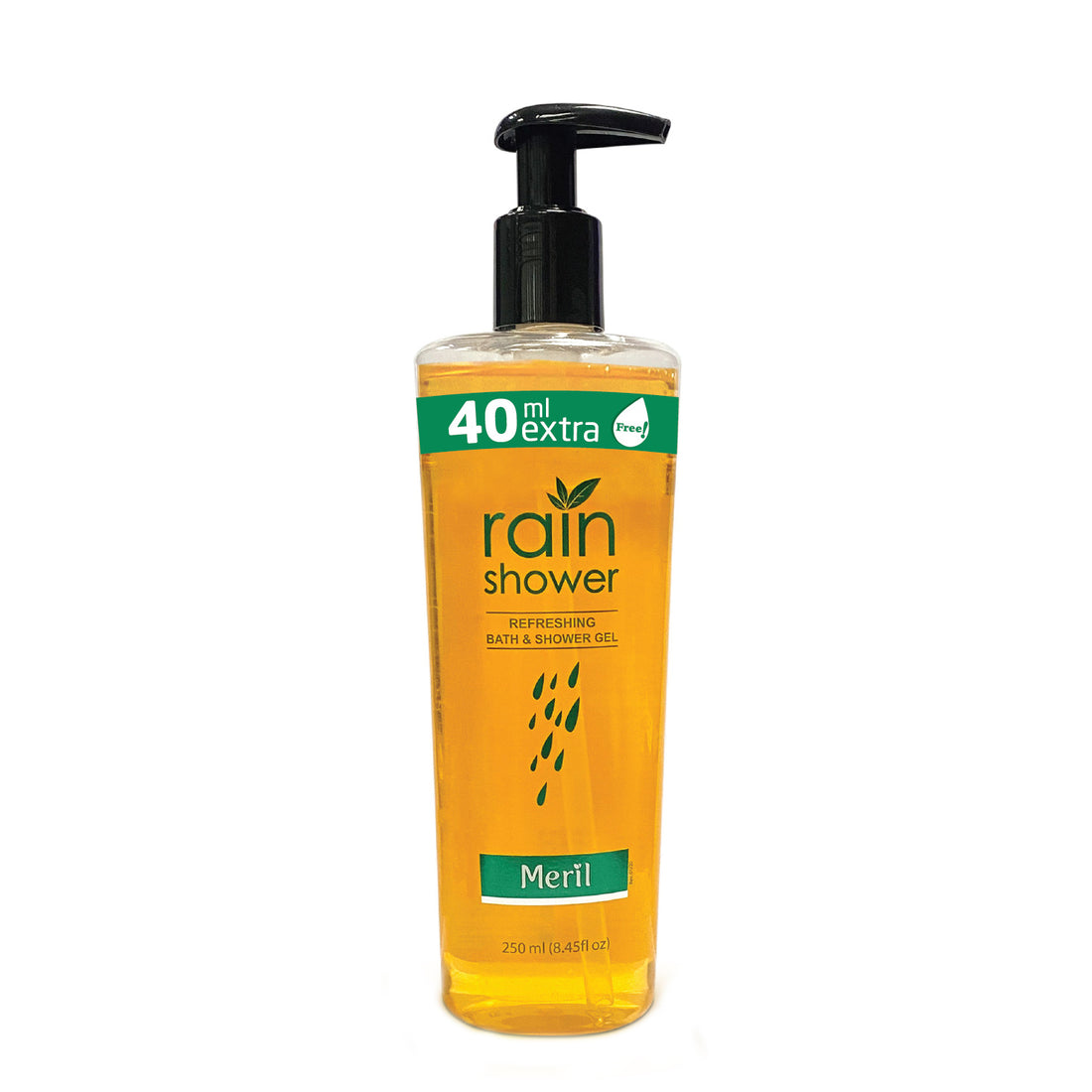 Meril Rain Shower Refreshing Bath &amp; Shower Gel 250ml (40ml Extra Free)