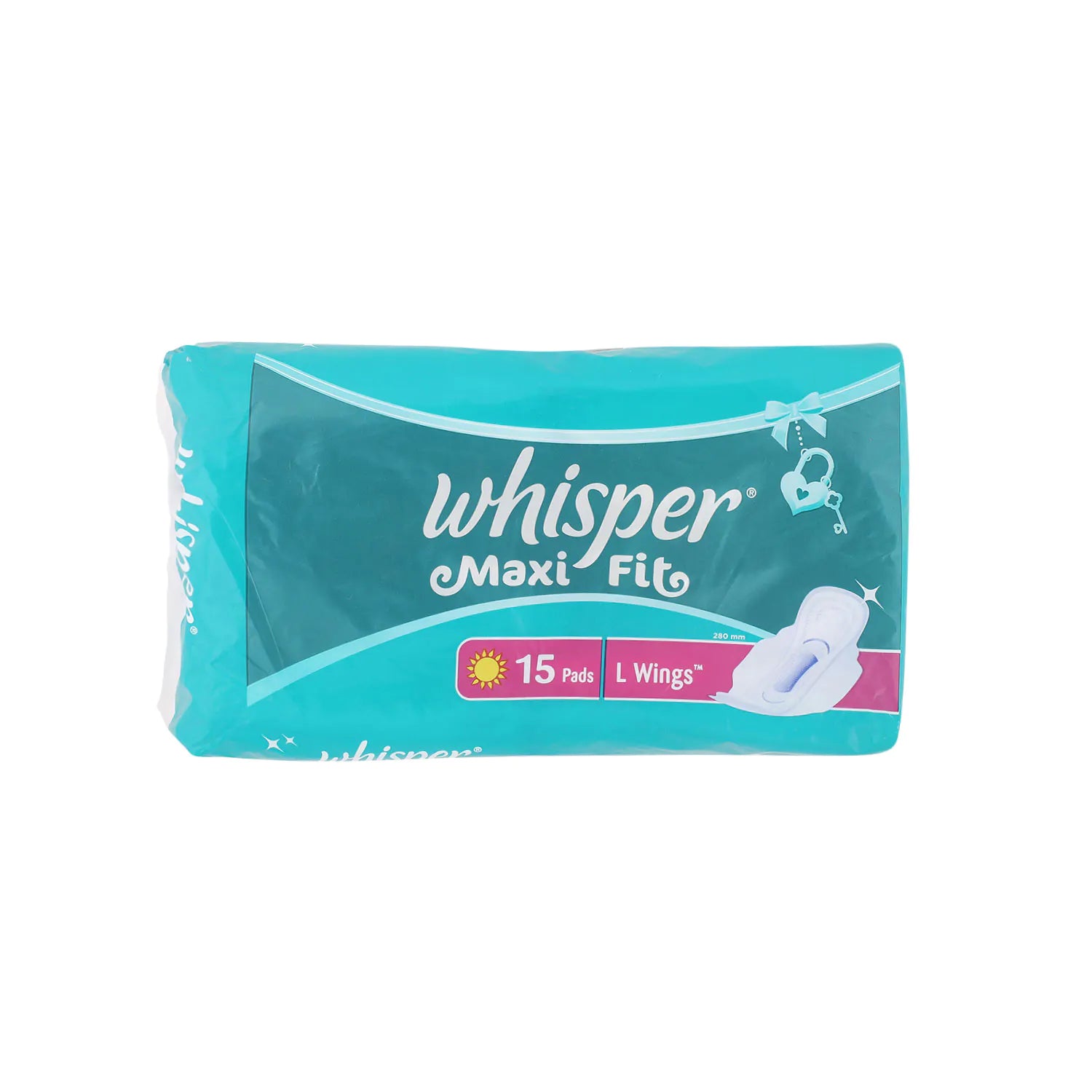 Whisper Maxi Fit Wings Sanitary Pads for Women - Large