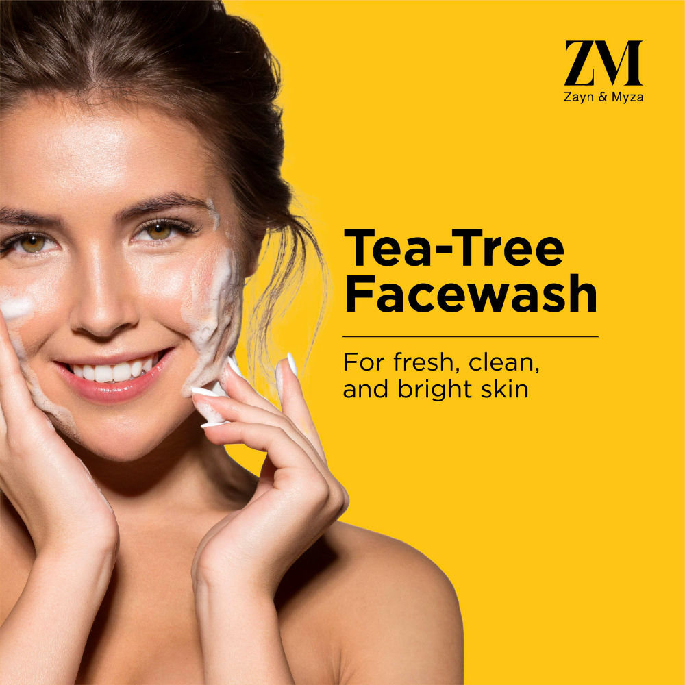 Zyan &amp; Myza Tea Tree &amp; Salicylic Acid Face Wash (Tube) for Women (75ml)
