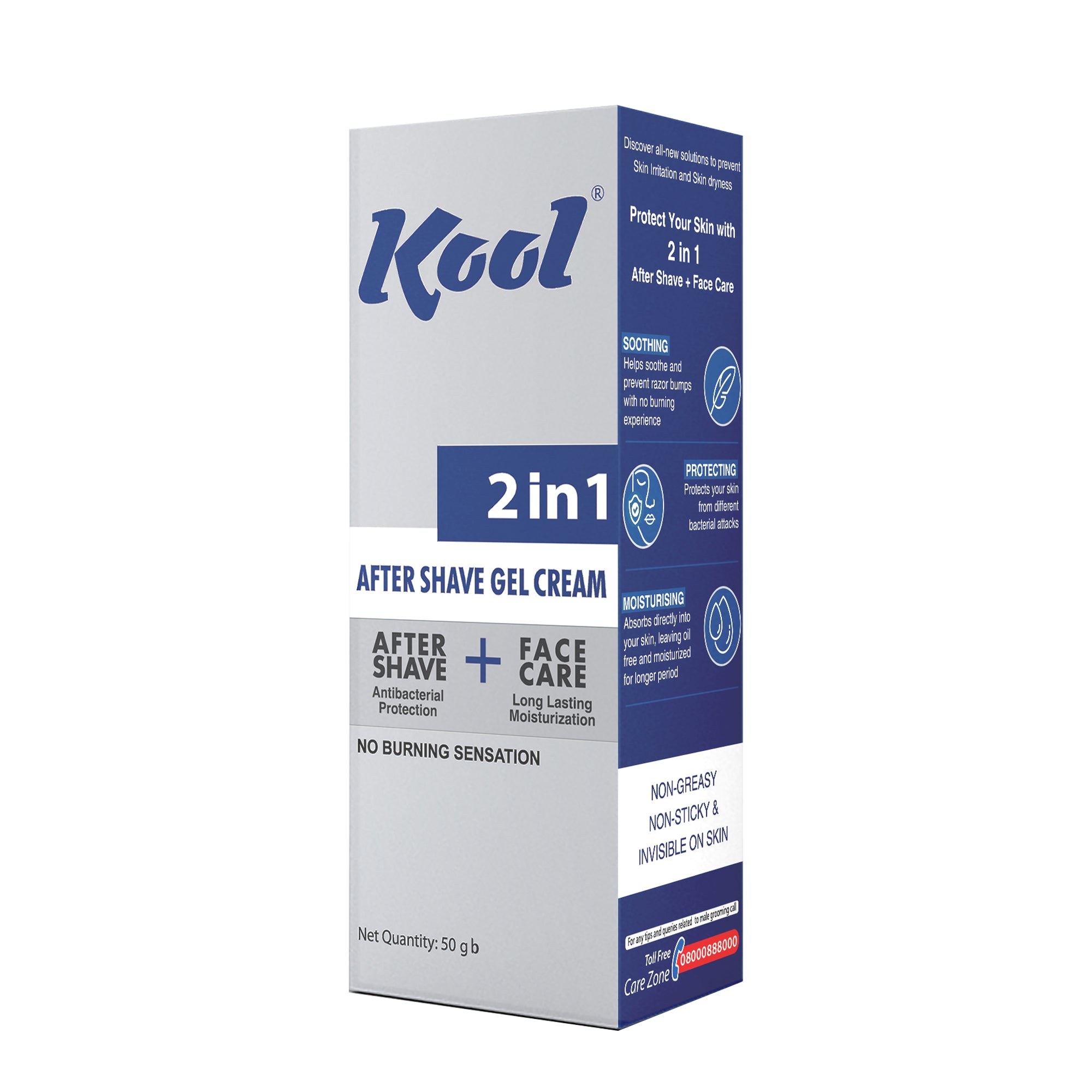 Kool 2 In 1 After Shave Gel Cream (50gm)