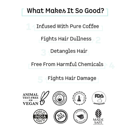 mCaffeine Naked and Raw Coffee Hair Conditioner (250ml)
