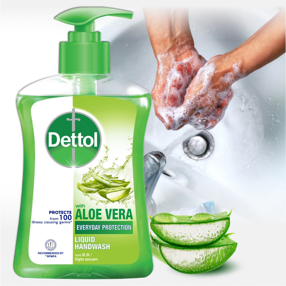 Dettol Aloe Vera Liquid Handwash Pump (200ml)