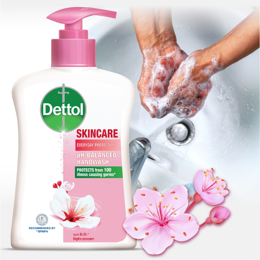 Dettol Skincare pH-Balanced Liquid Handwash Pump (200ml)