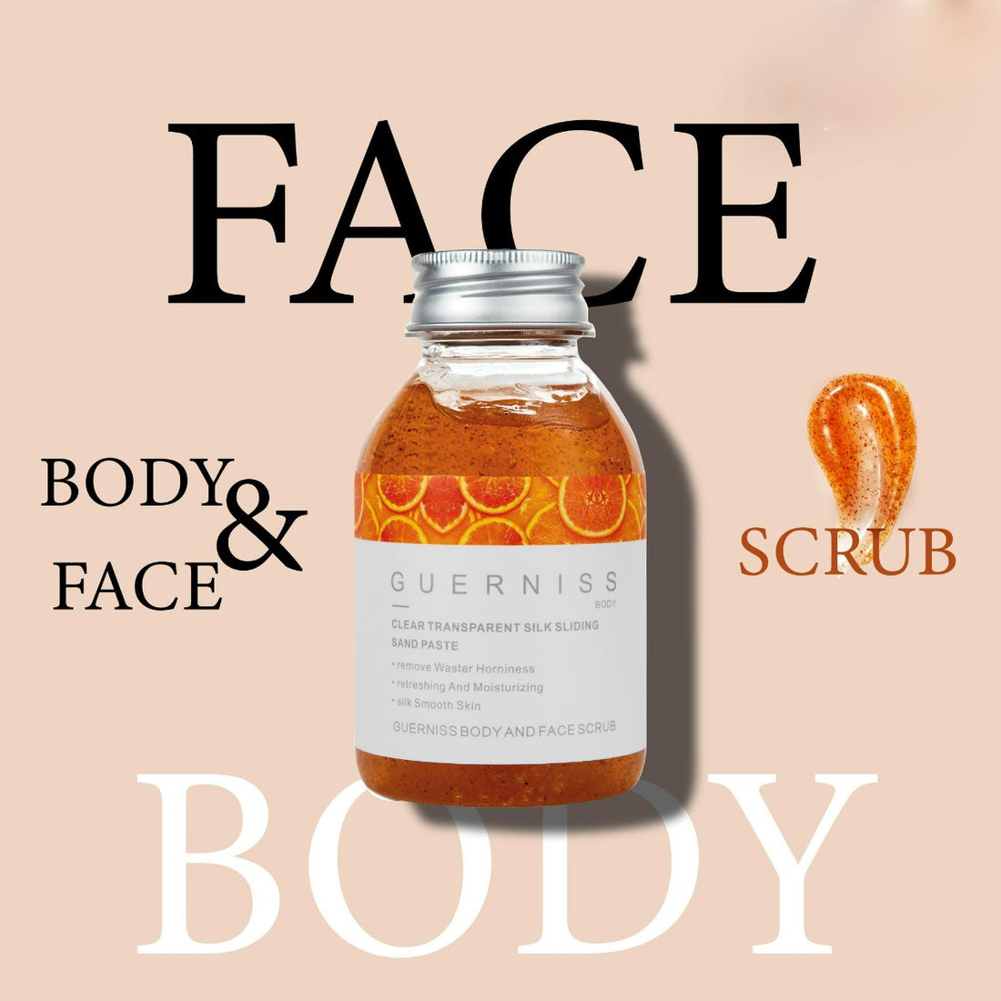 Guerniss Body and Face Scrub Orange (200ml)