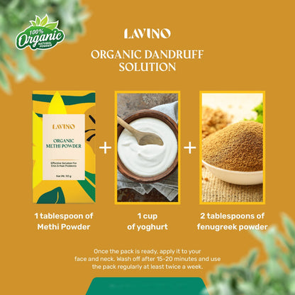 Lavino Organic Methi Powder (50gm)