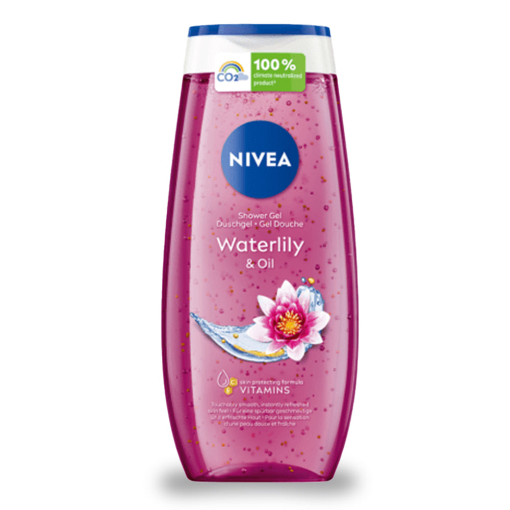 Nivea Water Lily and Oil Shower Gel 250ml and Total Face Cleanup Face Wash 100ml (Combo Pack )