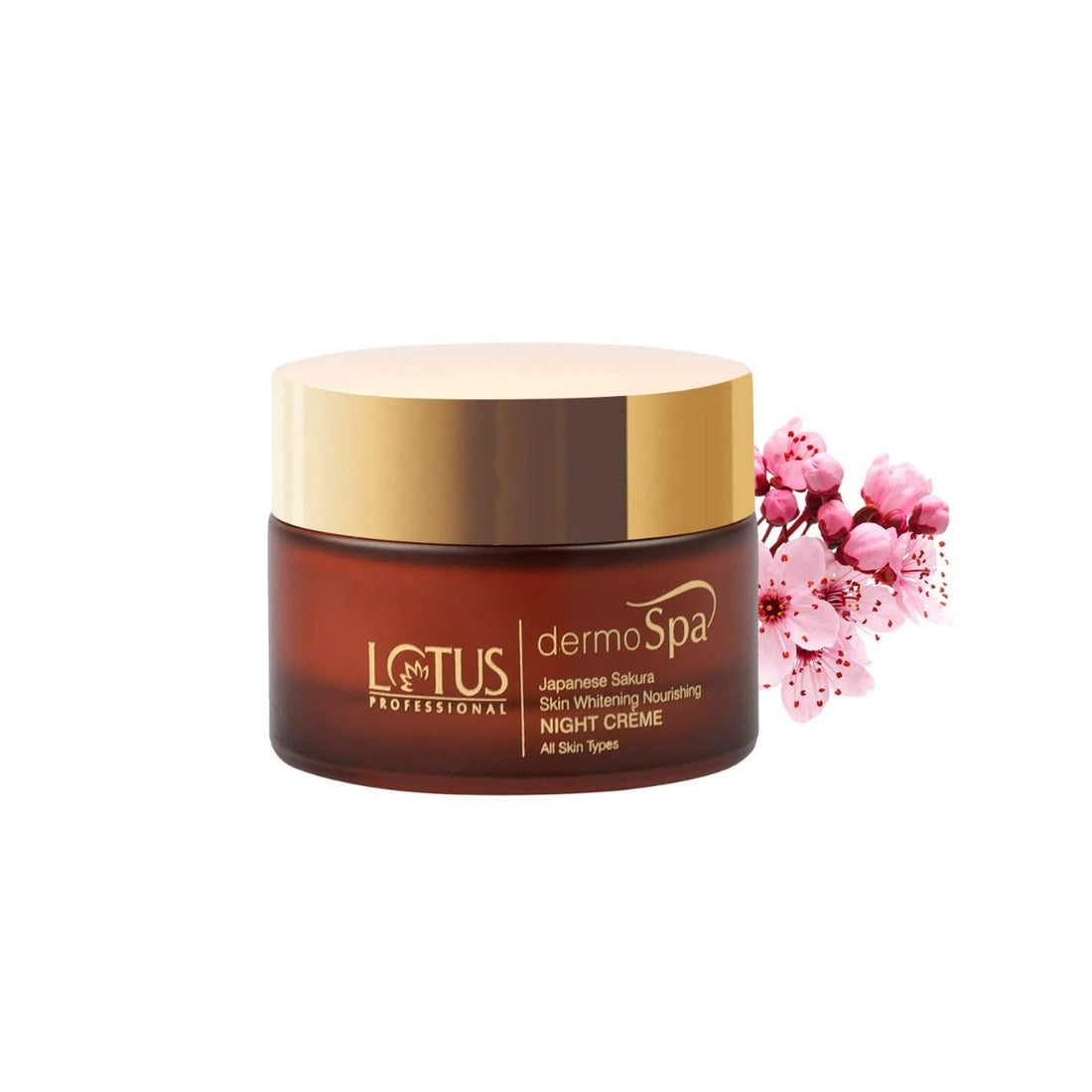 Lotus Herbals Dermo Spa Japanese Sakura Skin Whitening and Nourishing Night Cream (50gm)