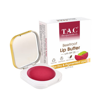 TAC - The Ayurveda Co. Beetroot Lip Butter (5gm)