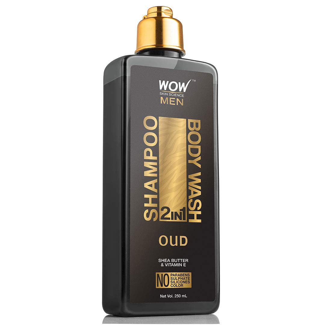 WOW Skin Science Oud 2 in 1 Shampoo and Body Wash (250ml)