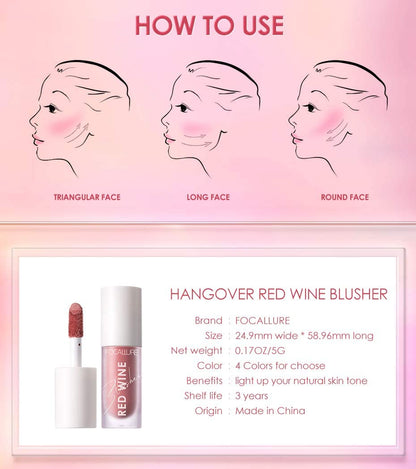FA 89 - Focallure Hangover Red Wine Blusher (5gm)