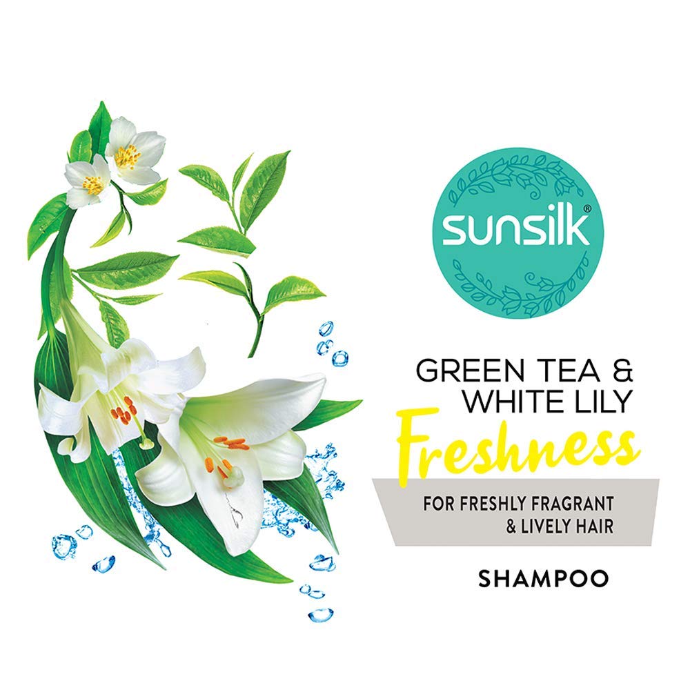 Sunsilk Green Tea and White Lily Freshness Shampoo