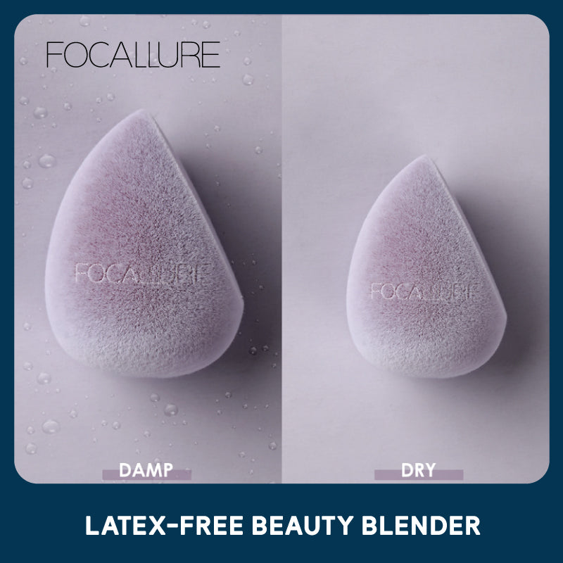 FA 136 - Focallure Latex Free Sponge Beauty Blender (10gm) - Microfiber Velvet (07 Velvet)