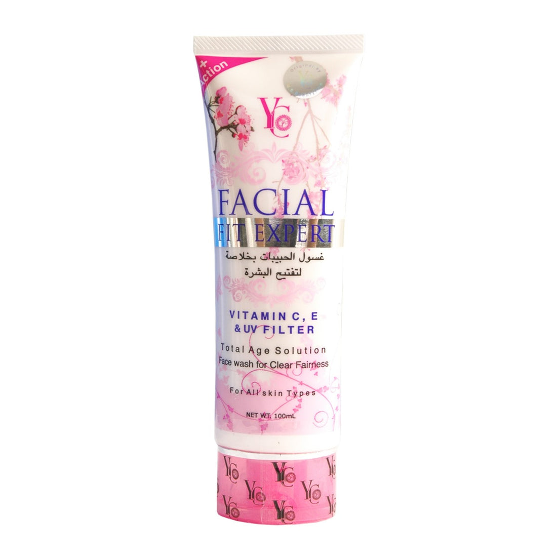 YC Facial Fit Expert Total Age Solution Face Wash Pink (100ml)