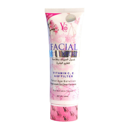 YC Facial Fit Expert Total Age Solution Face Wash Pink (100ml)