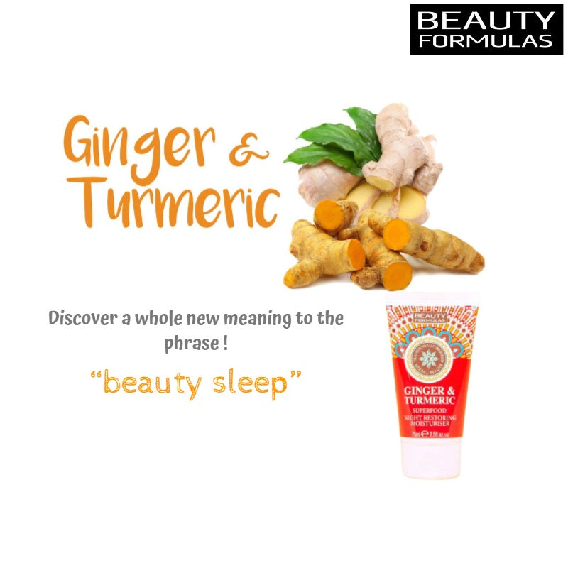 Beauty Formulas Ginger and Turmeric Night Restoring Moisturiser (75ml)