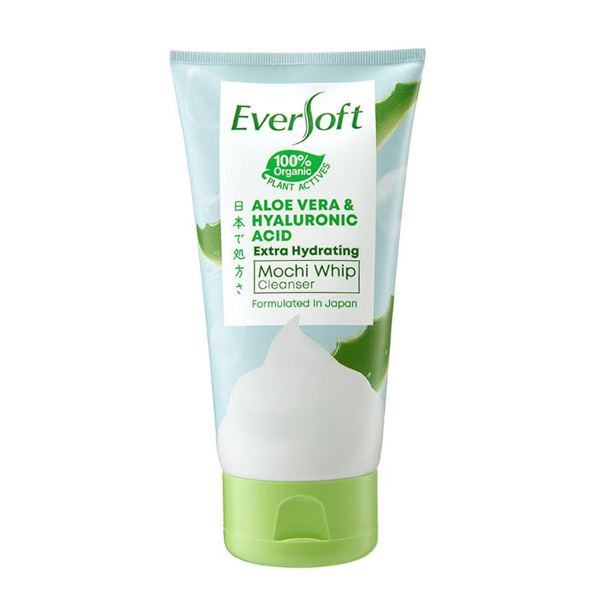 Eversoft Aloe Vera and Hyaluronic Acid Extra Hydrating Mochi Whip Cleanser (120gm)