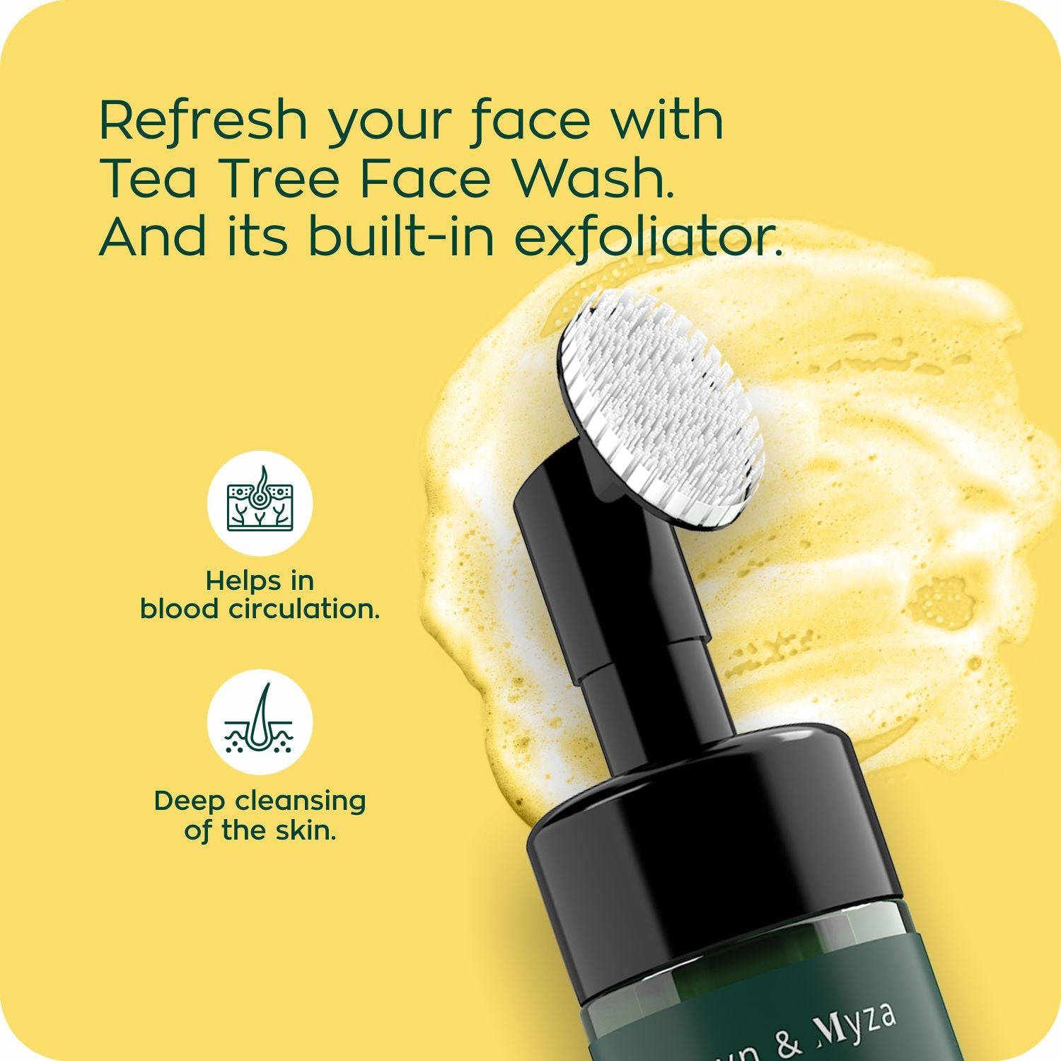 Zayn &amp; Myza Tea Tree and Salicylic Acid Foaming Face Wash For Men (100ml)