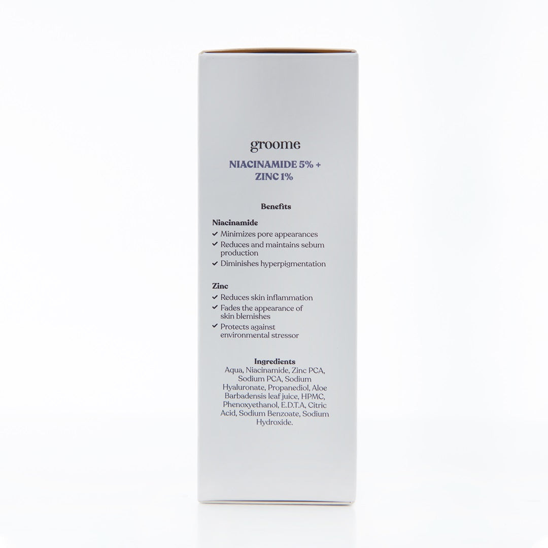 Groome Niacinamide 5% + Zinc 1% Skin Correcting Serum (30ml)