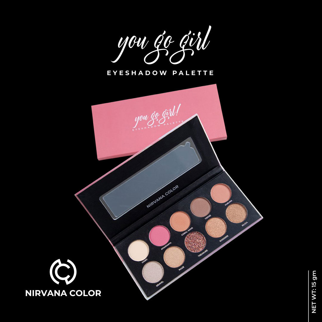 Nirvana Color Eye Shadow Palette - You Go Girl (15gm)