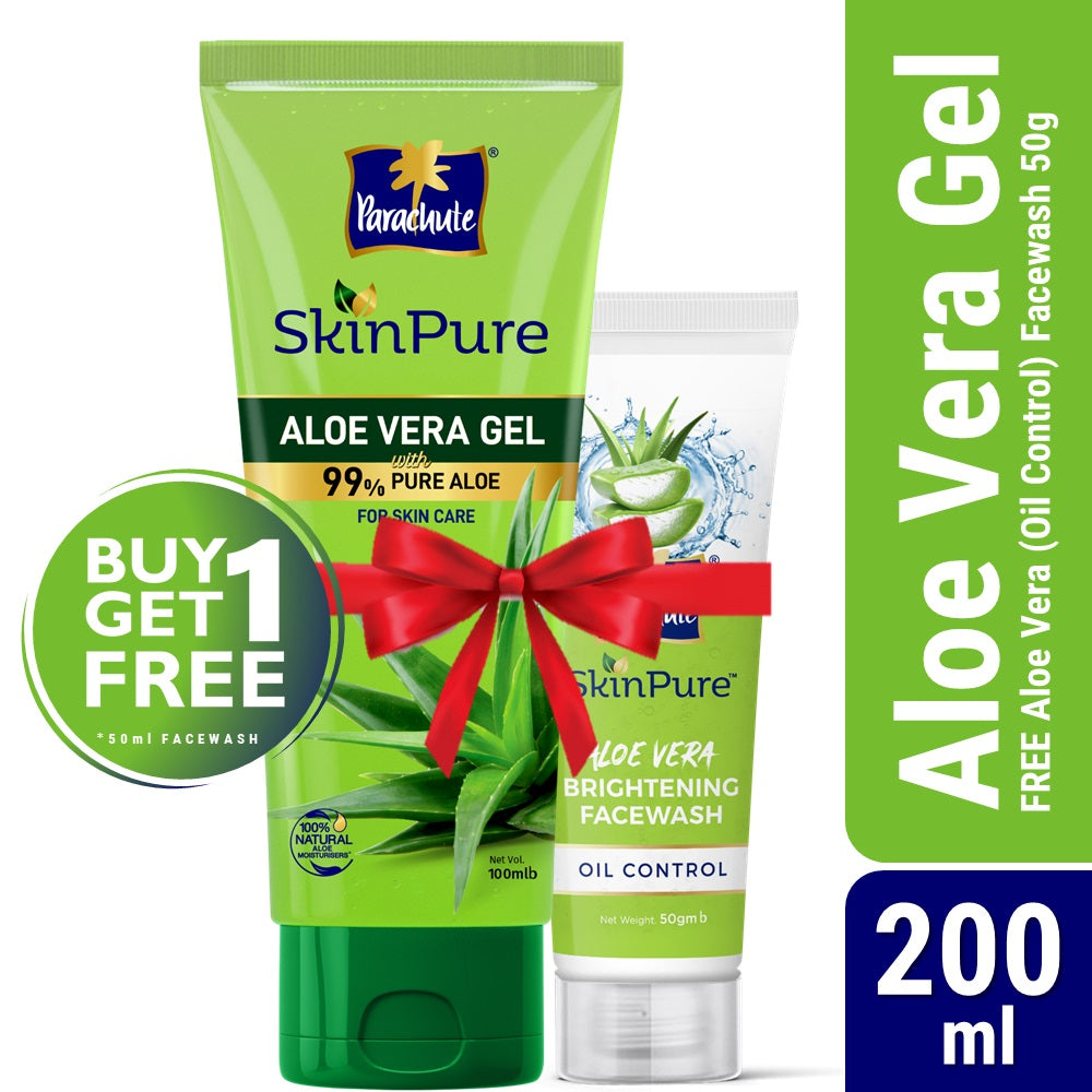 Buy Parachute SkinPure Aloe Vera Gel 200ml (FREE Aloe Vera Facewash