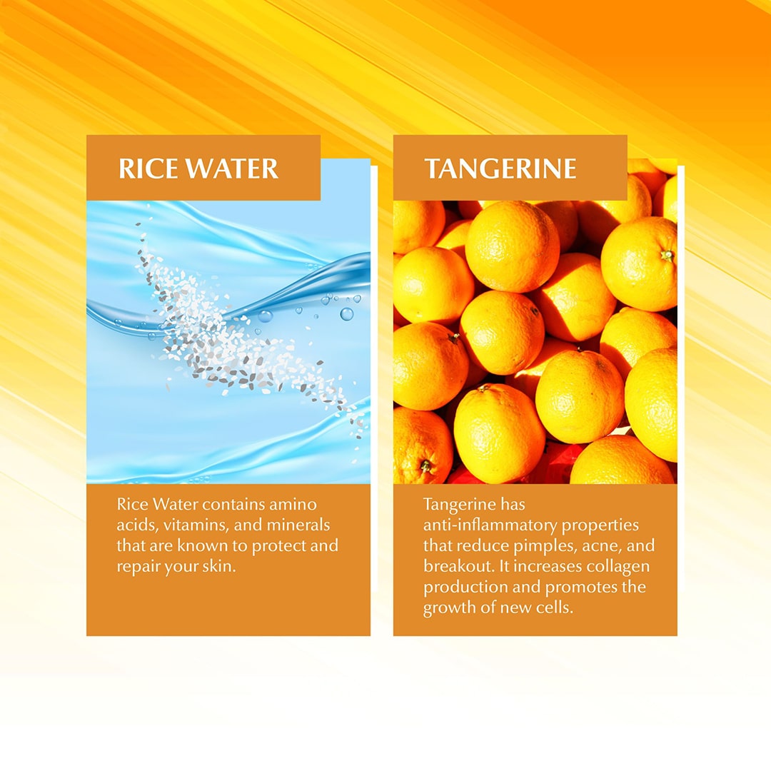 Rajkonna Rice Water Facial Scrub With Tangerine Extract (100ml)