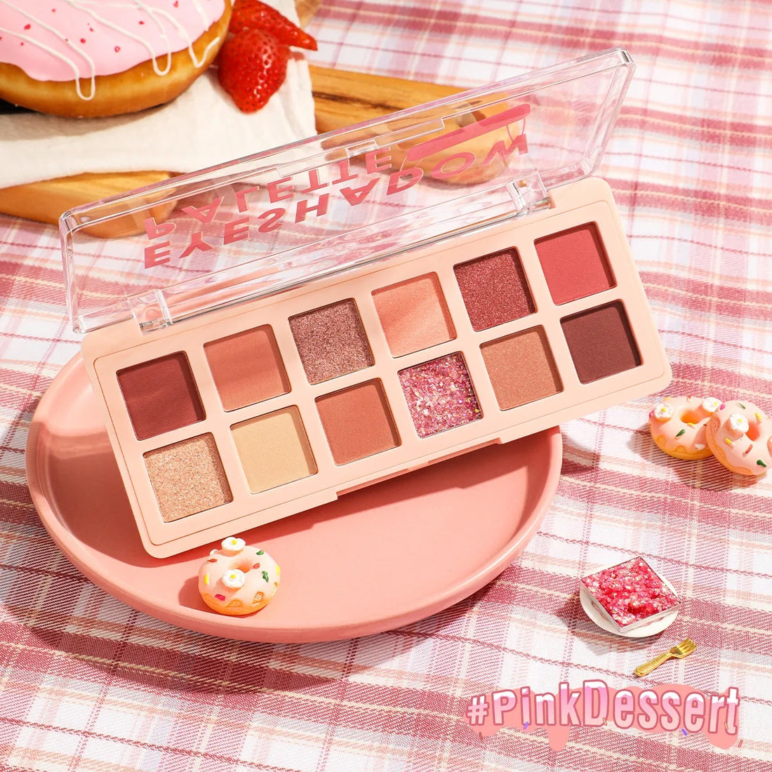 E15 - PINKFLASH PRO TOUCH Eyeshadow Palette - 03 STRAWBERRY DONUTS