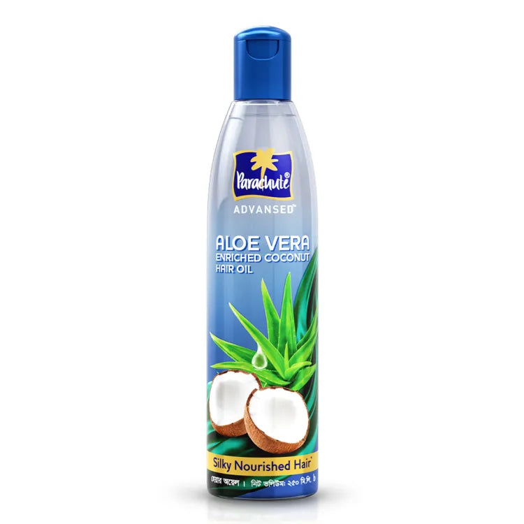 HAIR CARE BUNDLE - Parachute Naturale Shampoo Egg Shine 330ml &amp; Aloe Vera Enriched Coconut Hair Oil 250ml