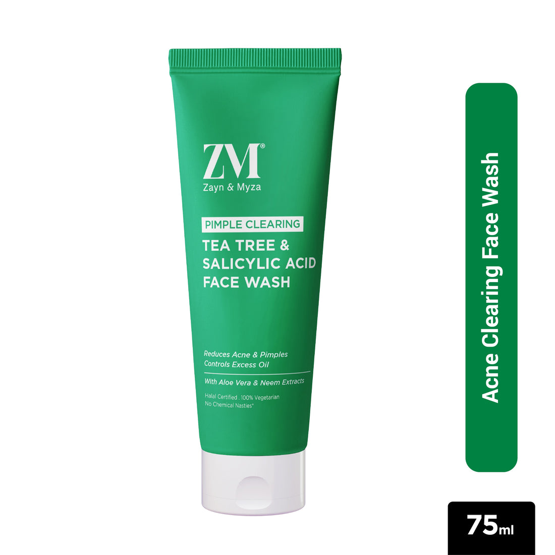 Zyan &amp; Myza Tea Tree &amp; Salicylic Acid Face Wash (Tube) for Women (75ml)