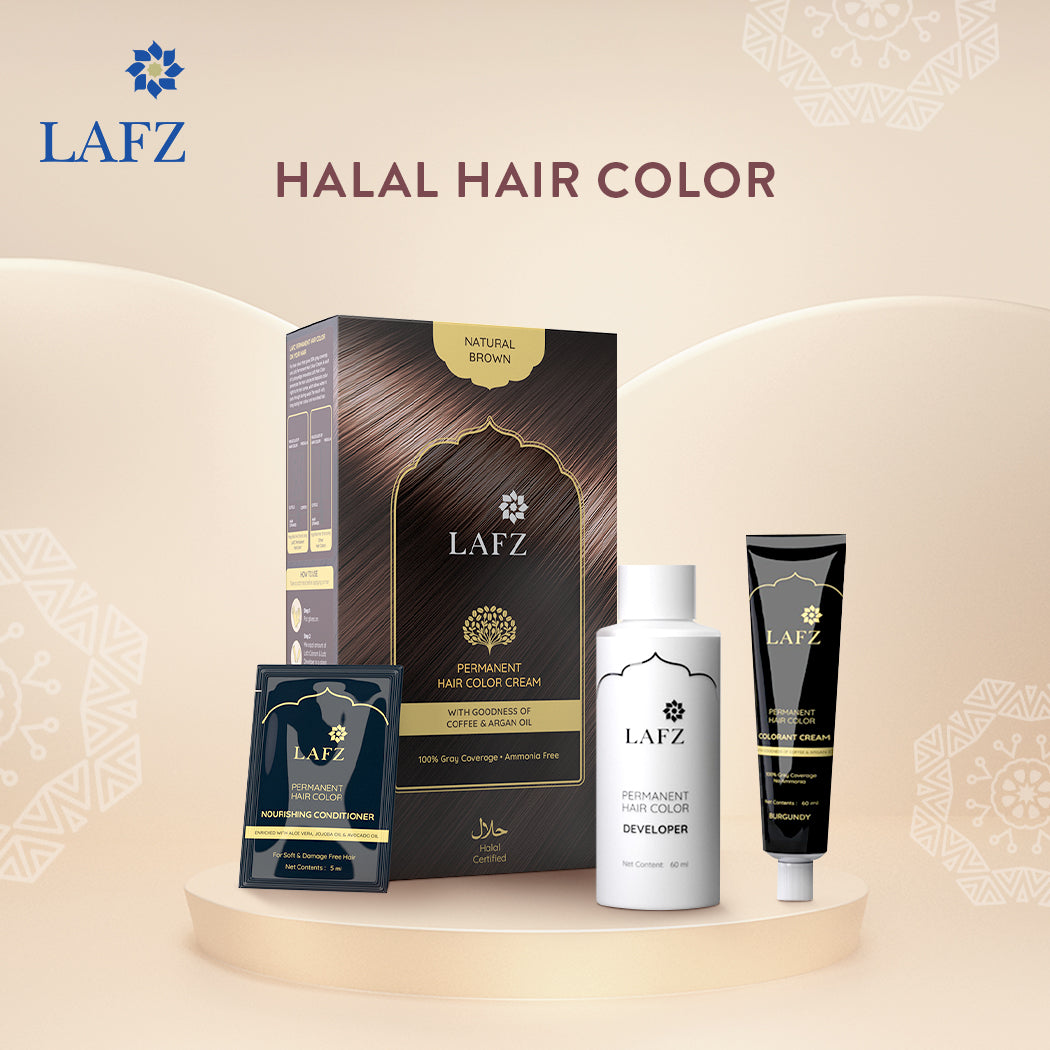 Lafz Permanent Hair Color Cream - Natural Brown (Pack of 02)