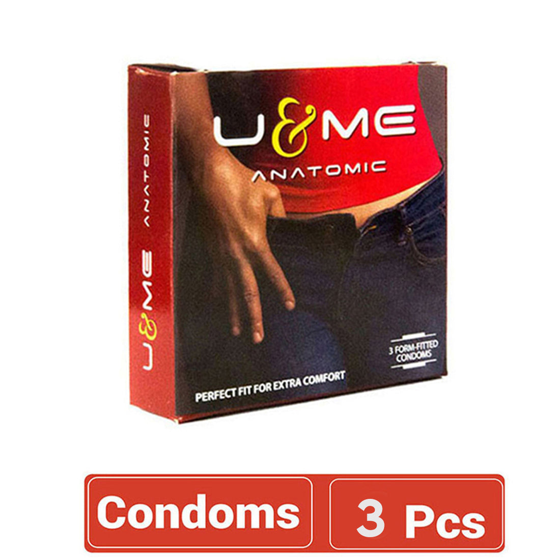 U&amp;ME Anatomic Condom 3 piece
