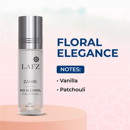 Lafz Pure Fragrance No Alcohol Perfume Roll On(8ml) - Zahri
