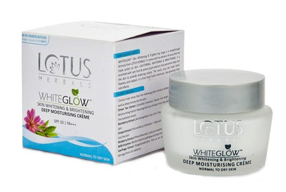 Lotus Herbals Whiteglow Skin Whitening and Brightening Deep Moisturising Cream Spf20