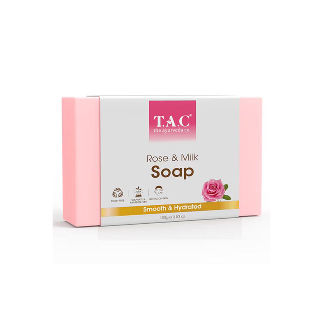 TAC - The Ayurveda Co. Rose and Milk Soap (100gm)