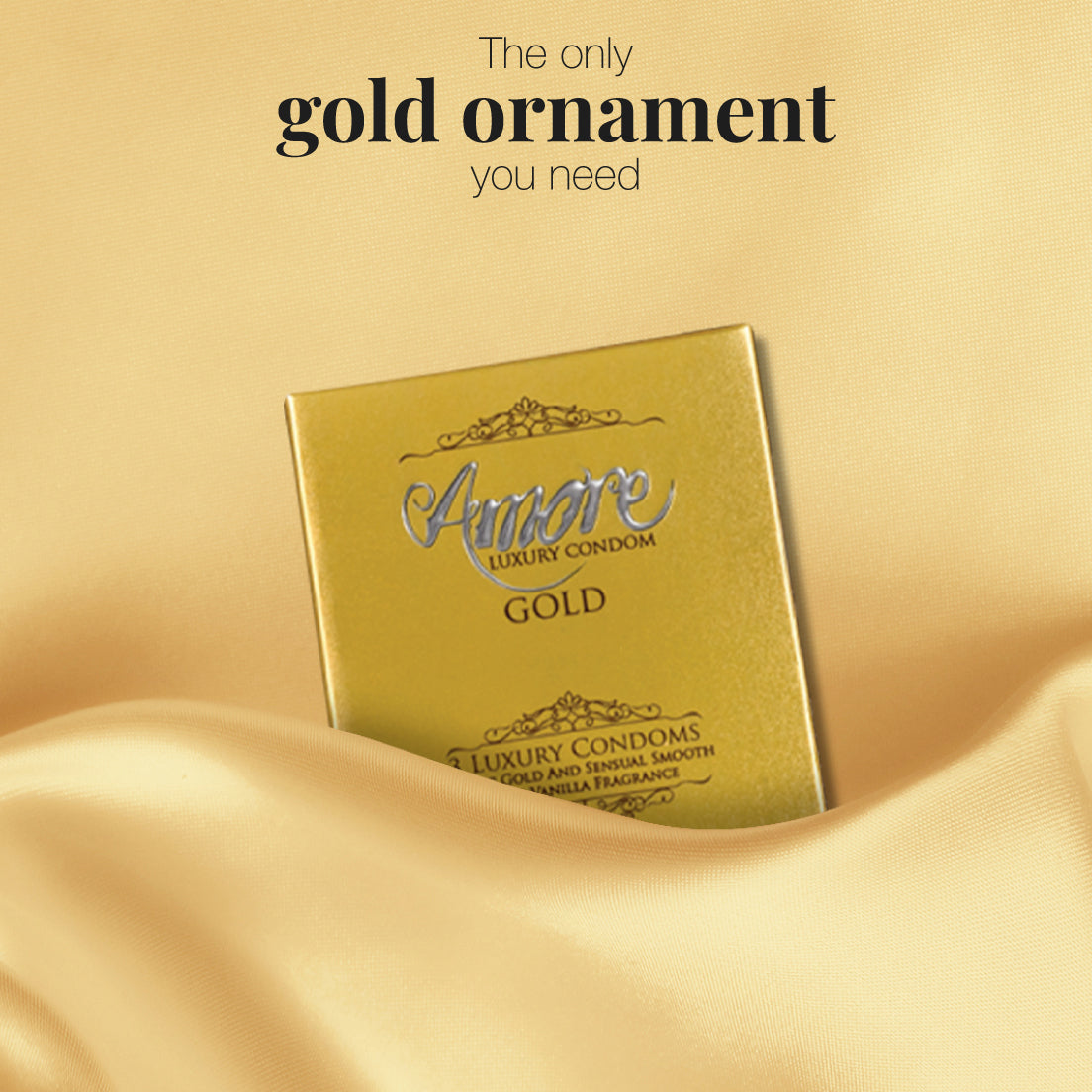Amore Luxury Gold Condom 3 piece – OHSOGO