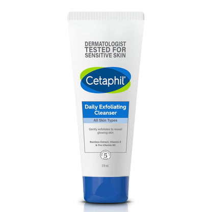 Cetaphil Face Wash Daily Exfoliating Cleanser (178ml)