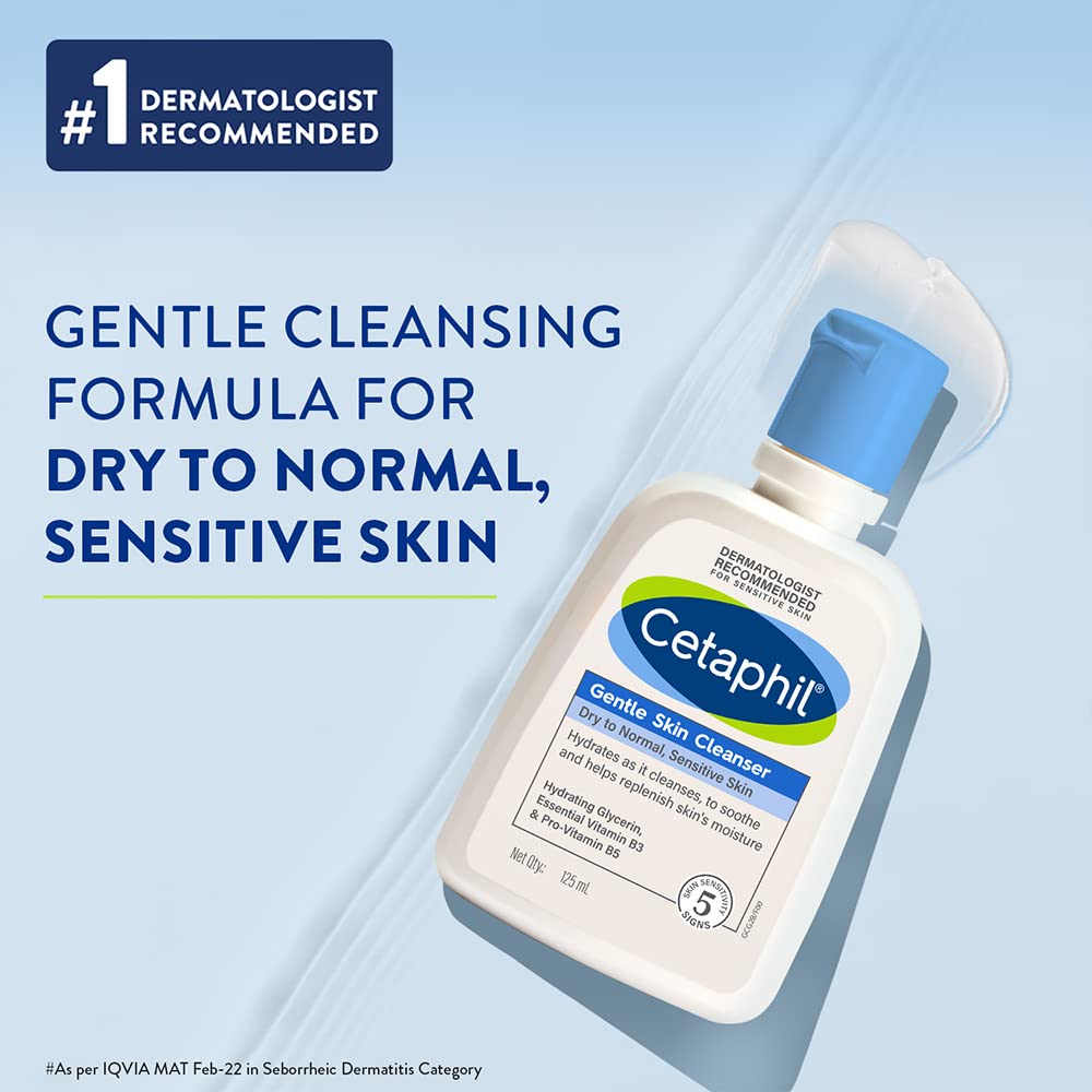 Cetaphil Gentle Skin Cleanser Dry to Normal &amp; Sensitive Skin (125ml)