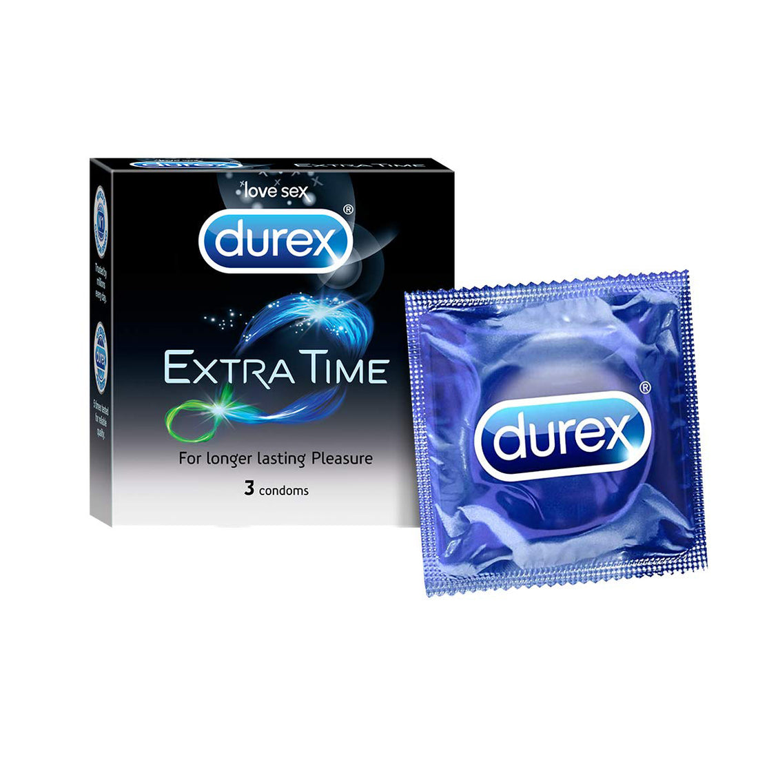 Durex Extra Time Condoms - 3pcs