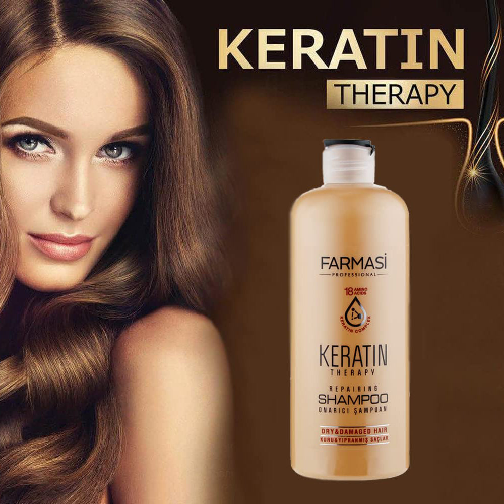 Farmasi Keratin Theraphy Repairing Shampoo for Dry and Damaged Hair (360ml)