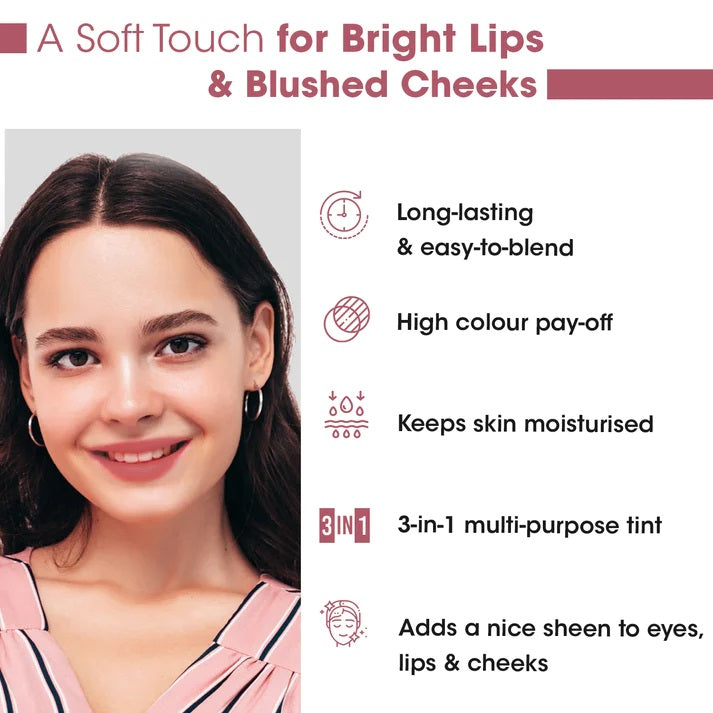 TAC - The Ayurveda Co. Urban Blush Lip, Cheek &amp; Eye Tint (5gm)