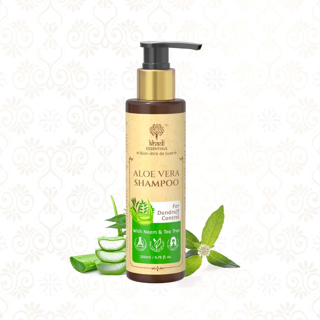 Khadi Essentials Aloe Vera Shampoo with Neem and Tea Tree (200ml)