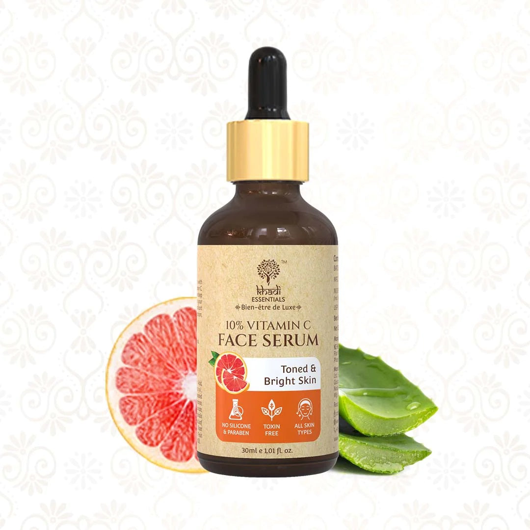 Khadi Essentials 10% Vitamin C Face Serum With Grapefruit (30ml)