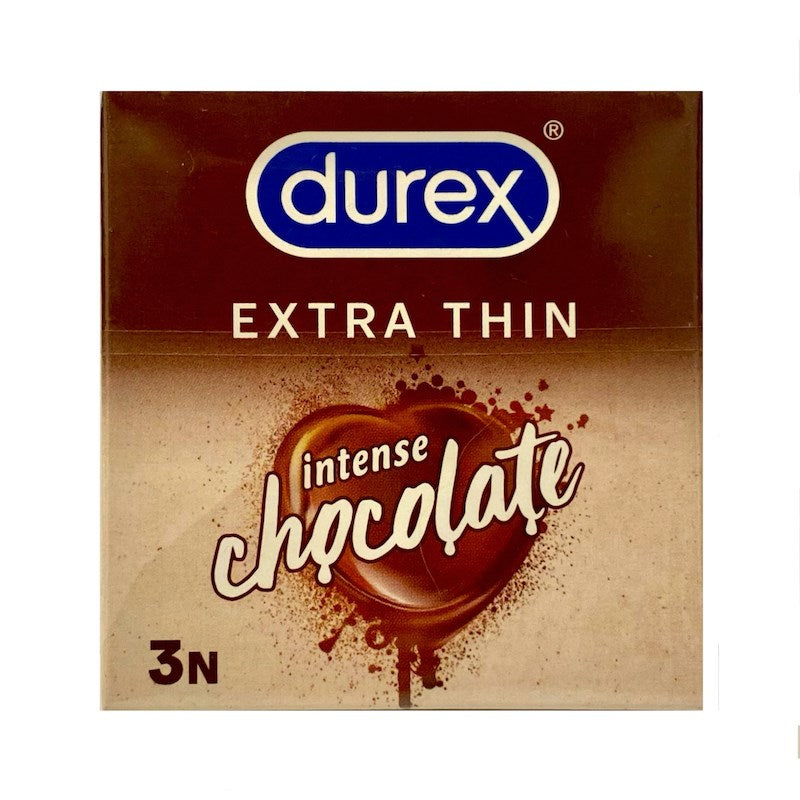 Durex Extra Thin Intense Chocolate Flavoured Condoms - 3pcs